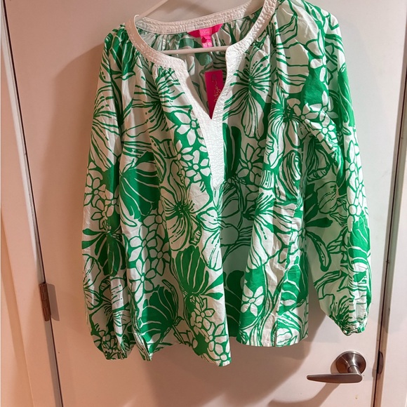 Lily Pulitzer Camryn Cotton tunic NWT. Size XL - Picture 4 of 6